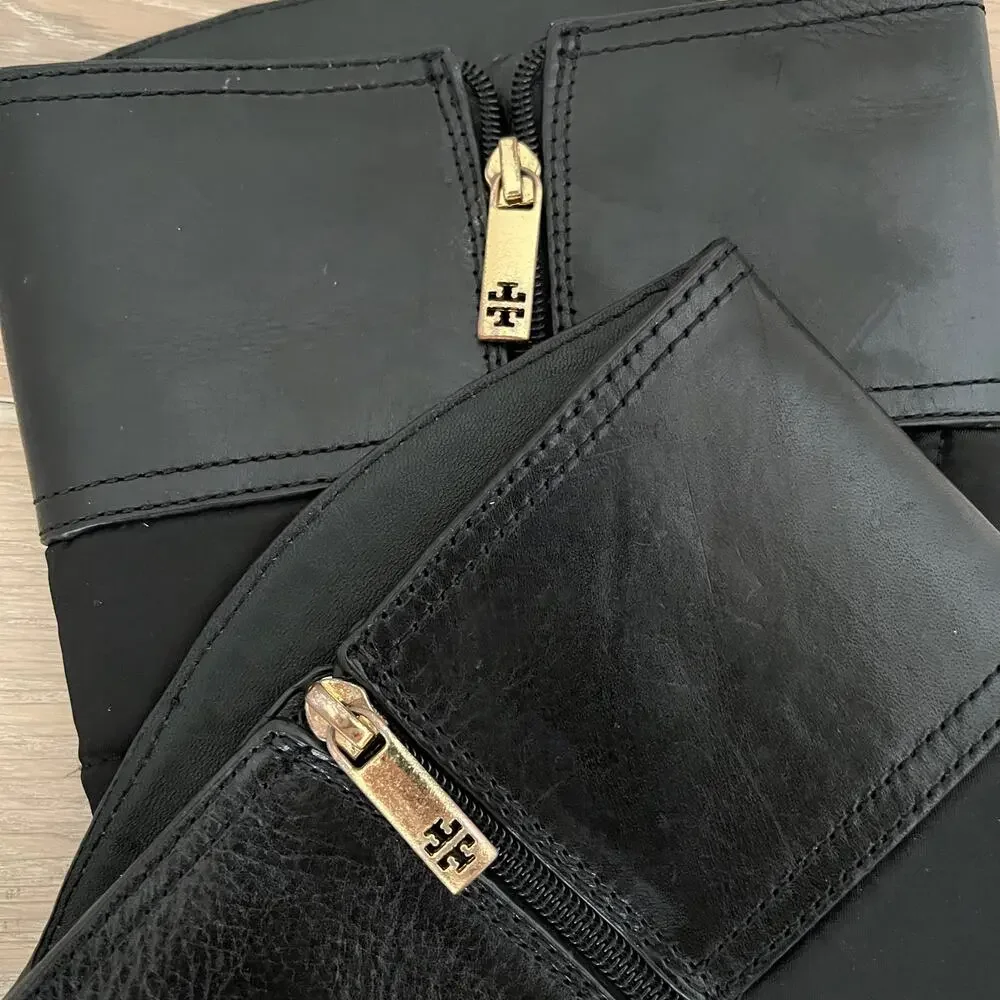 Tory Burch Nylon Quilted Riding Boots